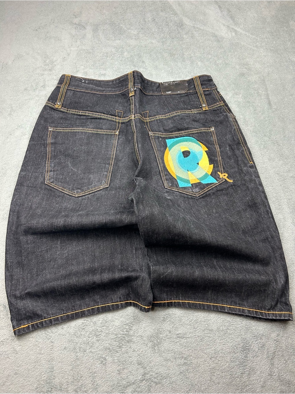 Y2K Embroidered RocWear Jorts - Picture 2 of 6